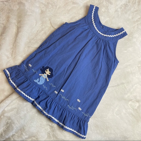 Gymboree Mermaid Sleeveless Ruffle Sundress Sz 3T